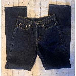 Ralph Lauren Women's Size 4 Bootcut Jeans Darkest Wash Denim 100% Cotton Western
